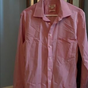 Pink button down shirt